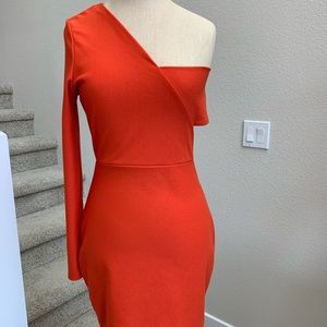 Cutout One Shoulder Dress